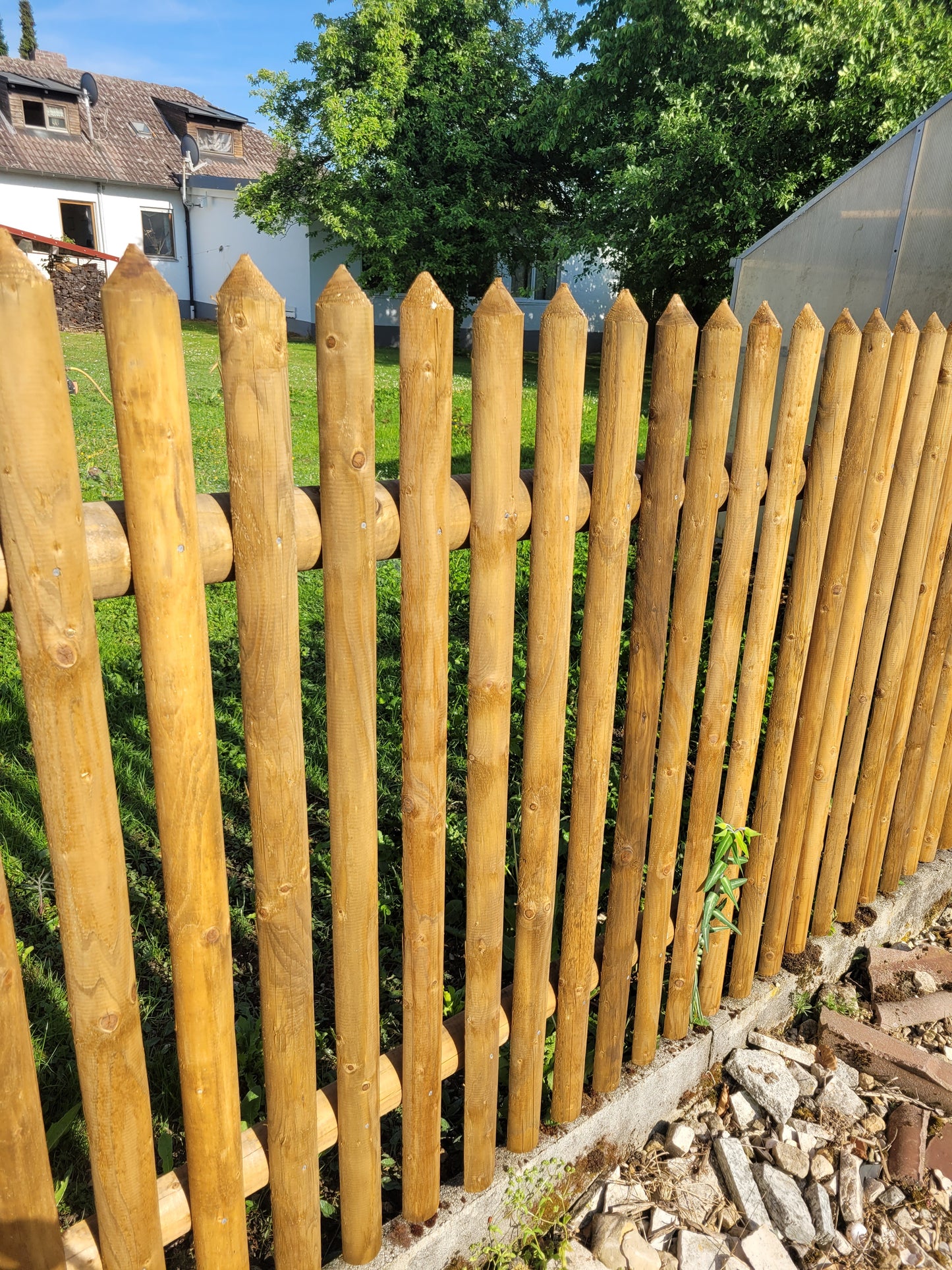 Gartenzaun Senkrechter Lattenzaun - Zaunelement - Fichte KDI