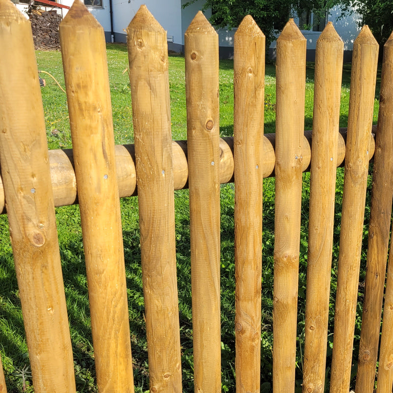 Gartenzaun Senkrechter Lattenzaun 2C - Zaunelement - Fichte KDI - 100 cm Höhe