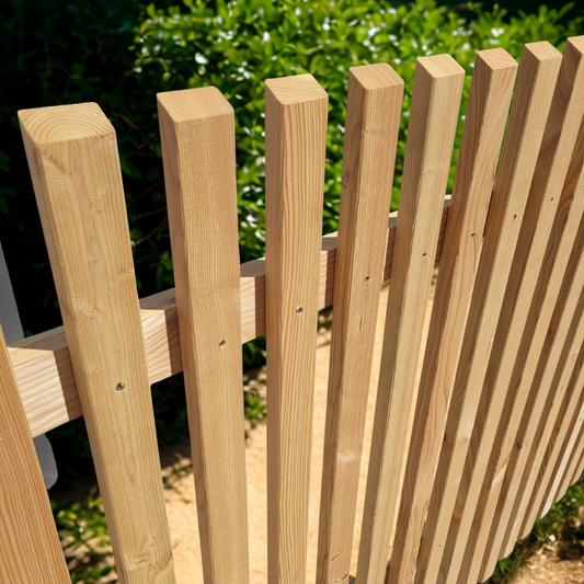 Gartenzaun Hobellattenzaun - Zaunelement - Fichte KDI