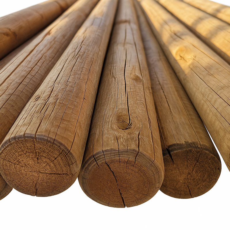 Rundpfosten - Palisaden - Zaunpfahl - Fichte KDI - 10 cm Durchmesser