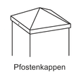 Pfostenkappen mit Pyramidenspitze