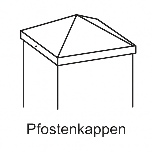 Pfostenkappen mit Pyramidenspitze