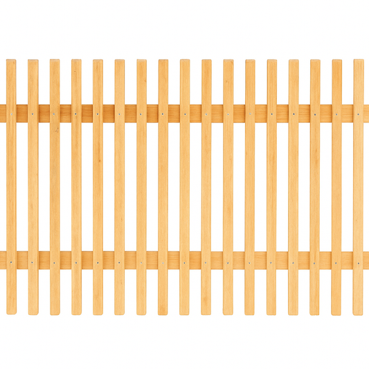 Gartenzaun Quadratzaun - Zaunelement - Lärche - 100 cm Höhe